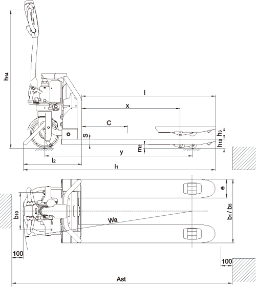 西林鋰電池電動搬運車CBD12W/CBD15W-LI(圖1)